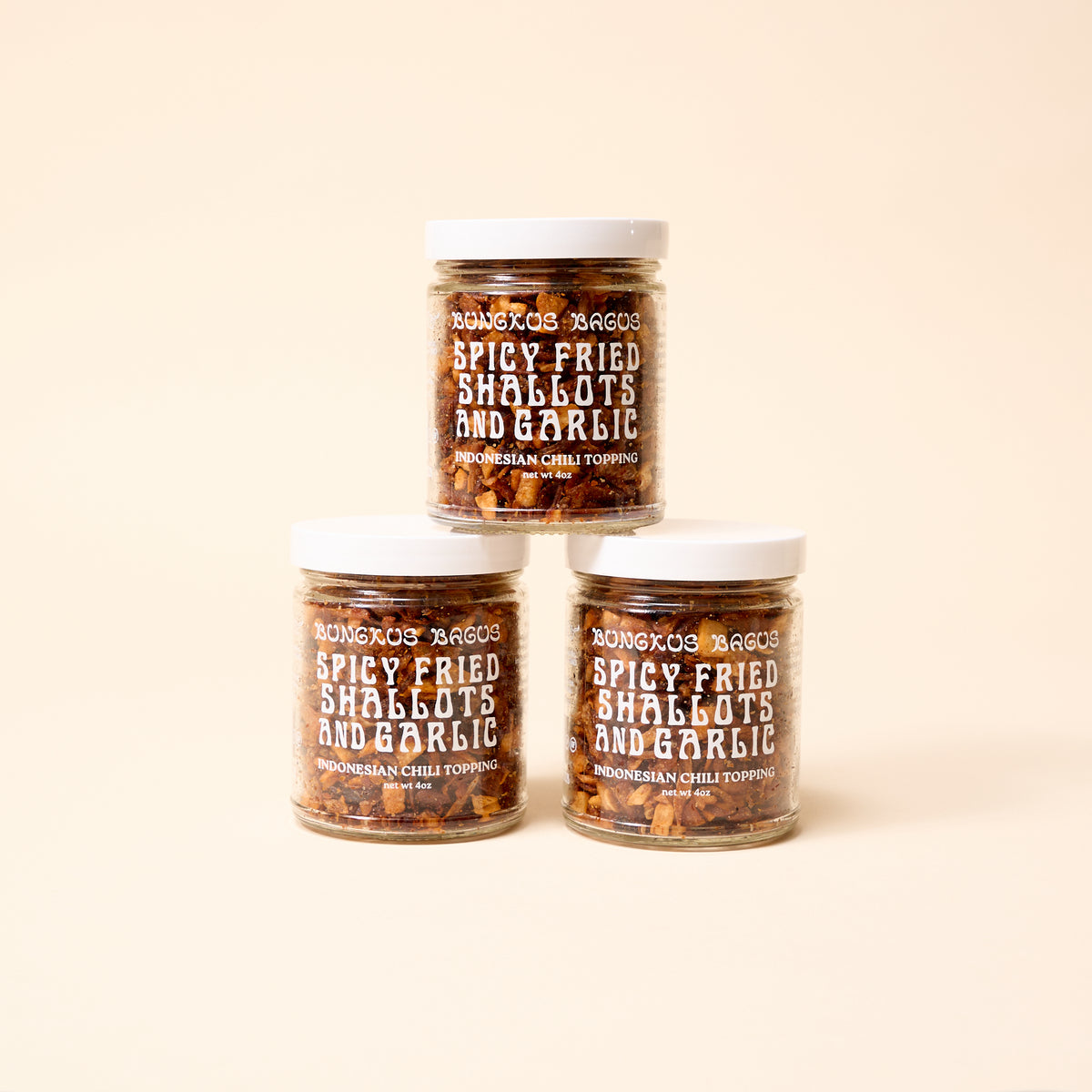 Spicy Fried Shallots, Garlic, & Chilies 3-Pack