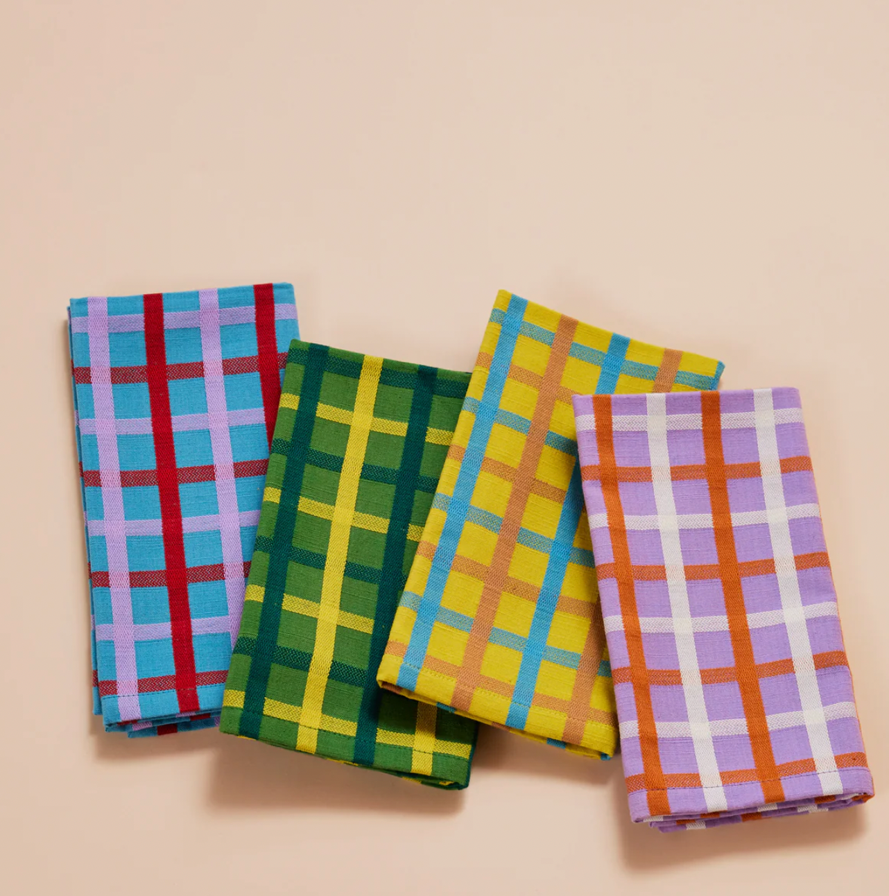 Dusen Dusen Plaid Napkin Set