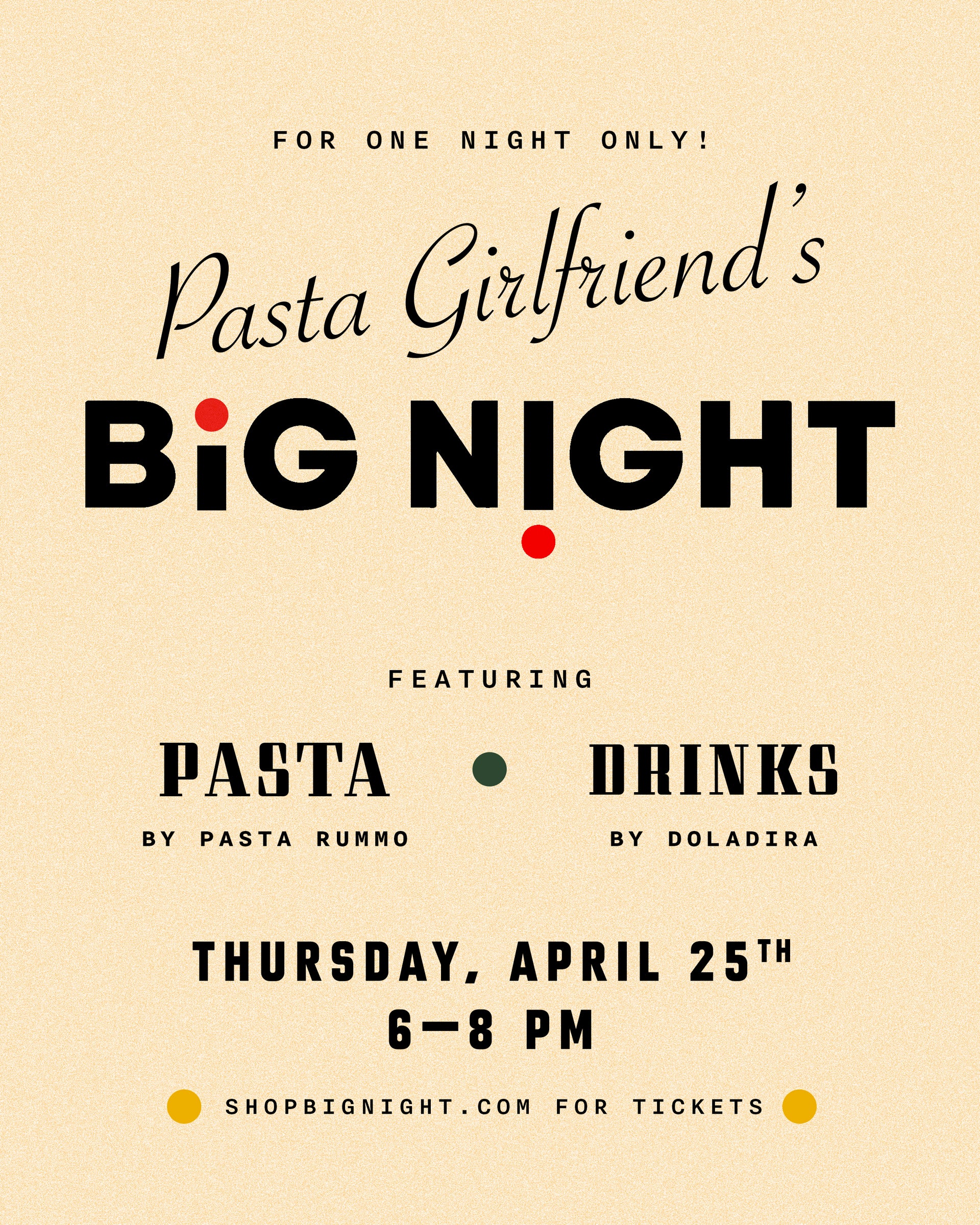 Pasta Girlfriend's Big Night
