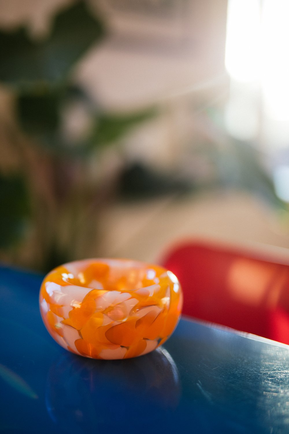 Glass Rainbow Bowl