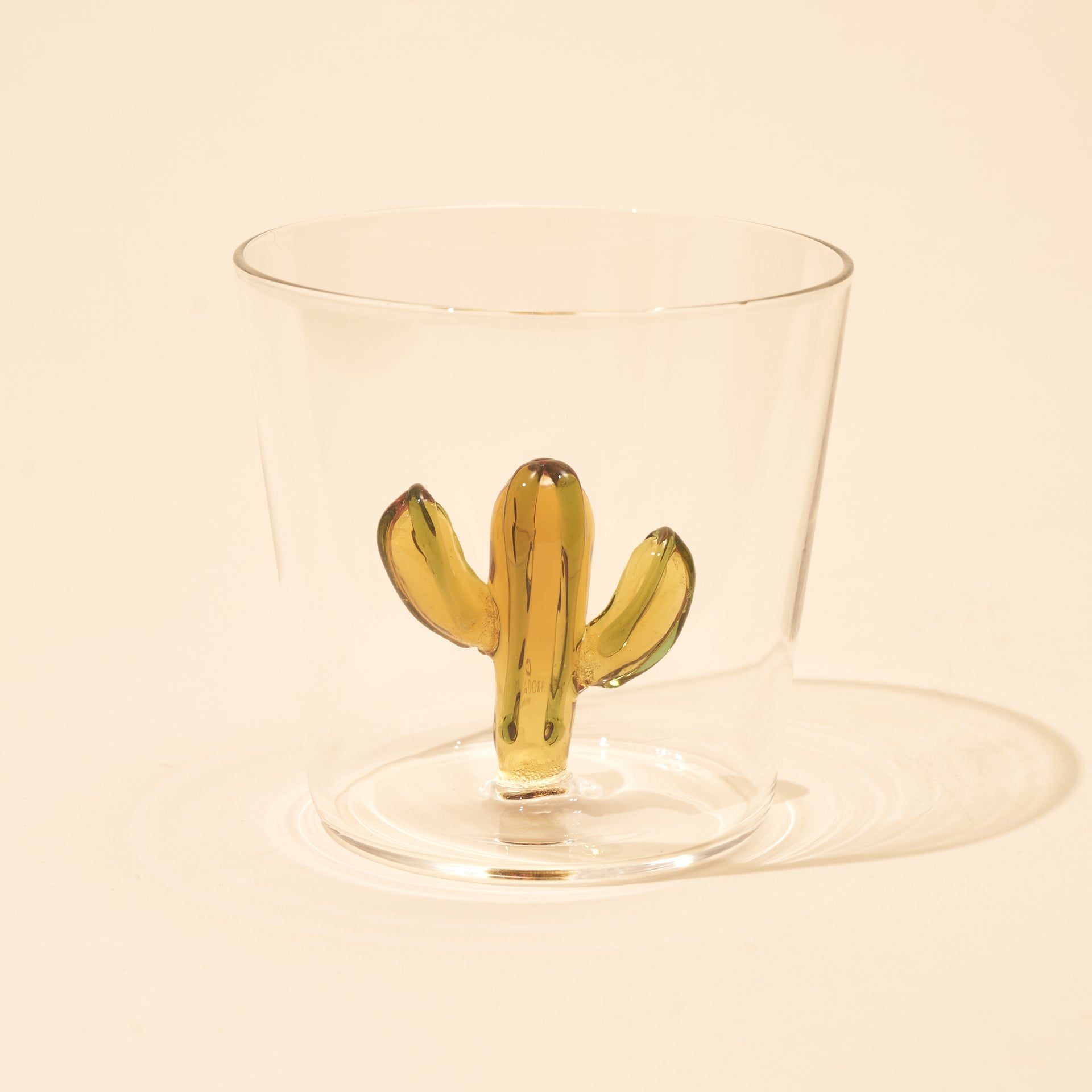 Desert Plant Tumbler - Green/Amber Cactus