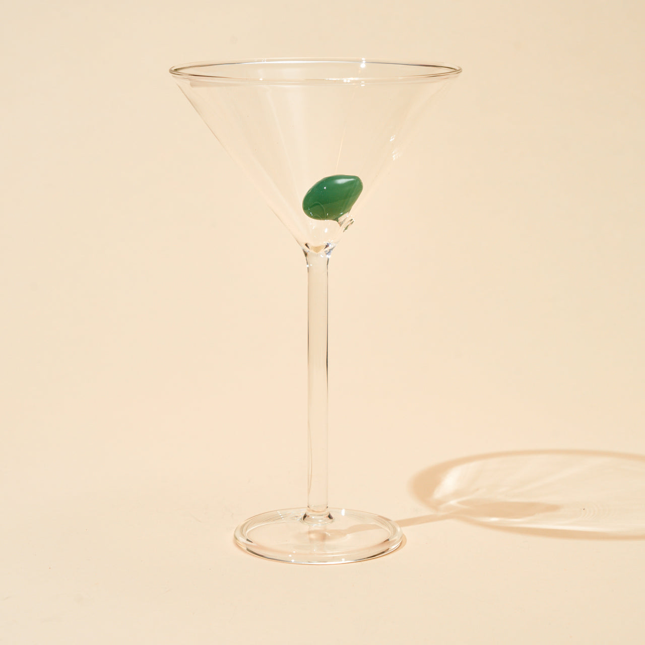 Martini Glass With Olive
