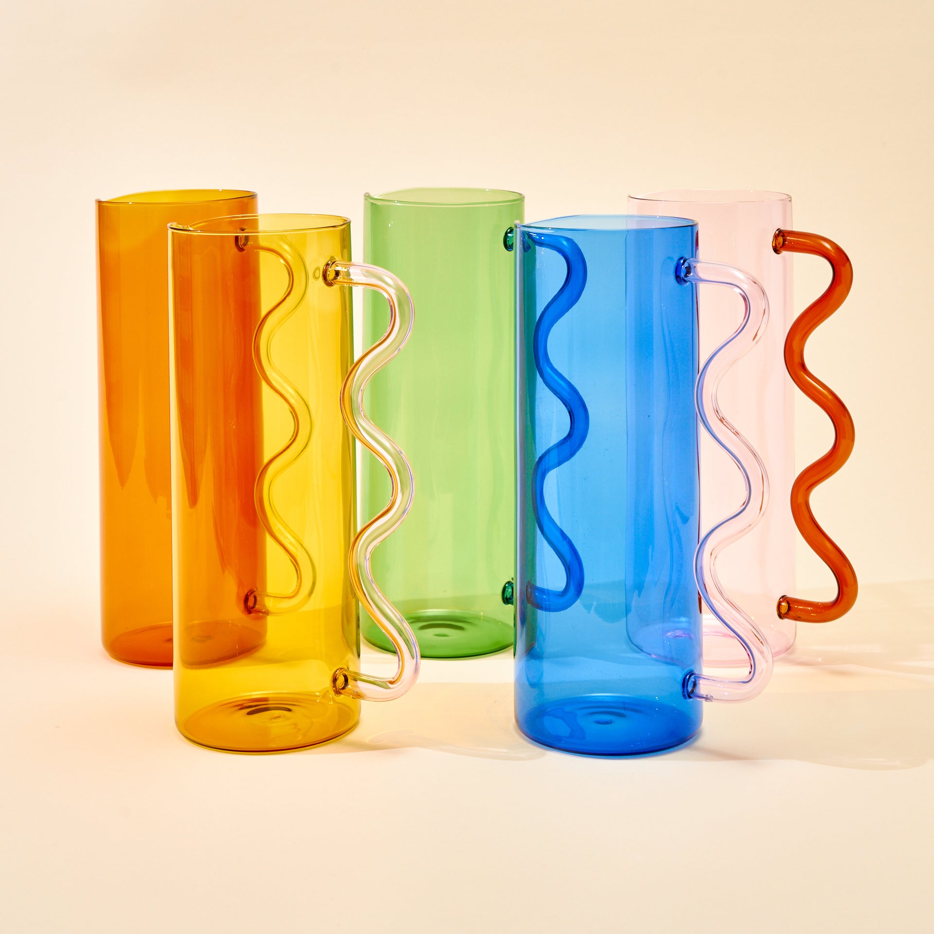 Wave Pitcher - Green/Blue